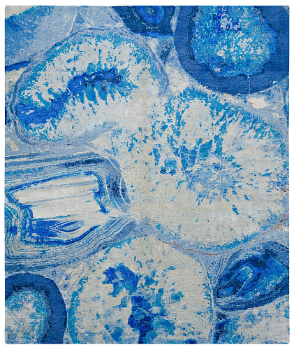 Agate Hand-woven Blue Luxury Rug