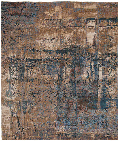 Hand-woven Wool & Silk Luxury Rug Artwork