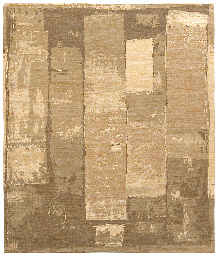 Luxurious Hand-woven Yellow Rug Boro