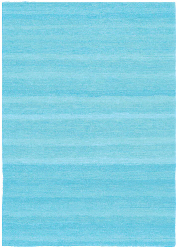 Striped Aqua Hand-woven Luxury Rug