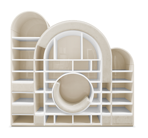 Bubble Gum Beige Bookcase