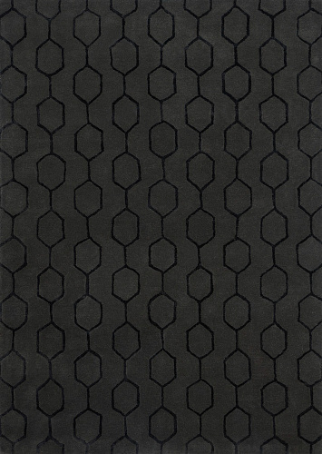 Geometric Noir Modern Hand Woven Rug