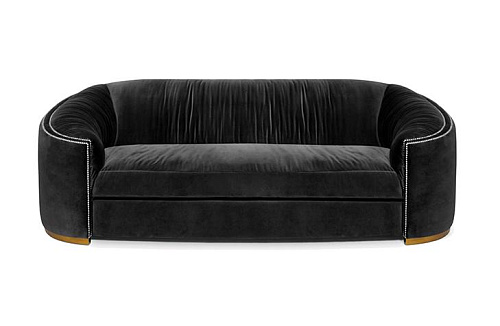 Premium Comfort Anthracite Curved Urban Sofa