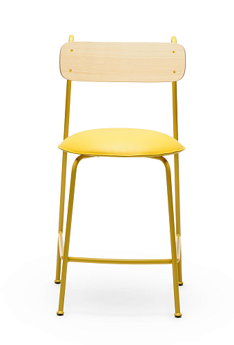 Lena Yellow Ash Wood Bar Chair