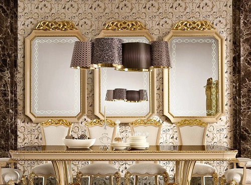 Harmony Beige Classic Wall Mirror