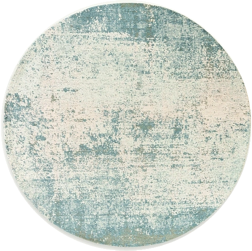 Oceanic Blue Gradient Round Rug