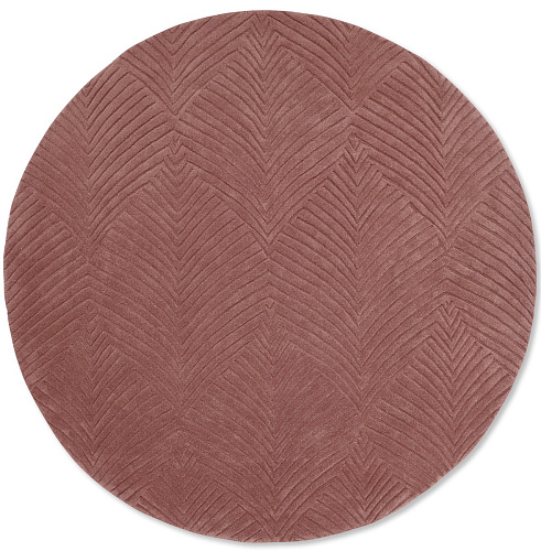 Folia Mink 38902 Circle Modern Hand Woven Rug