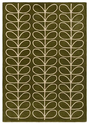 Linear Stem Olive Rug