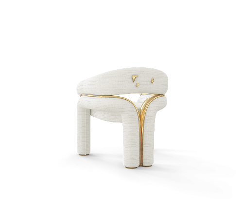 Celestia White Designer Chair