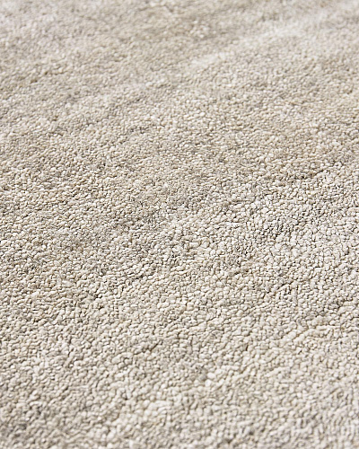 Handwoven Off-White Silk Rug