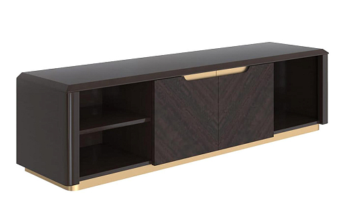 Ethan Dark and Gold Italian TV Cabinet