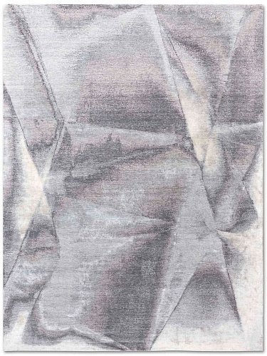 Silver Handwoven Luxury Rug