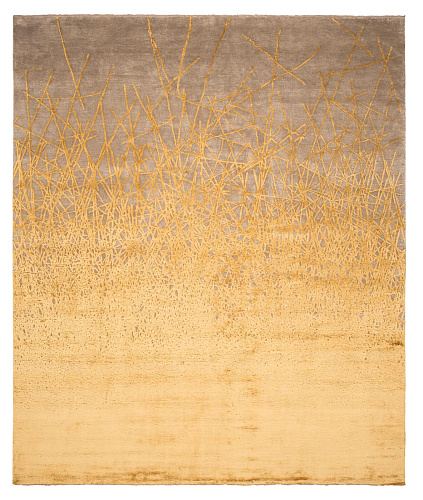 Dusk Yellow Grey Hand-woven Luxury Rug