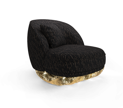 Angora II Black Designer Armchair