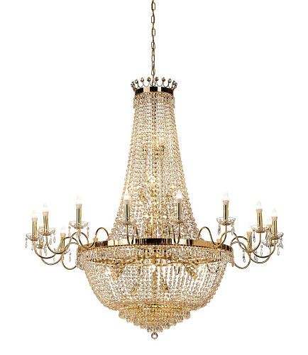 Luxury Soft Gold Crystal Chandelier