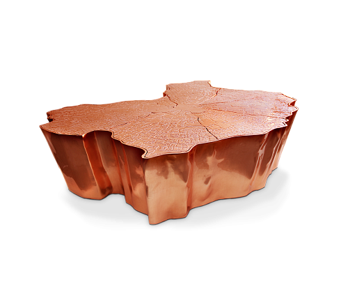 Copper Designer Coffee Table