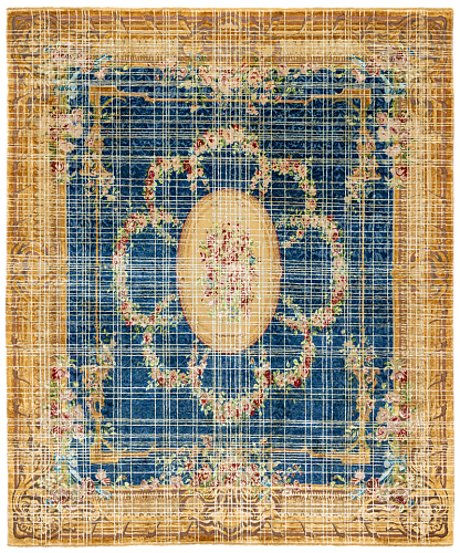 Savonnerie Hand-Knotted Rug