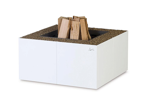 Modern White Outdoor Fire Pit