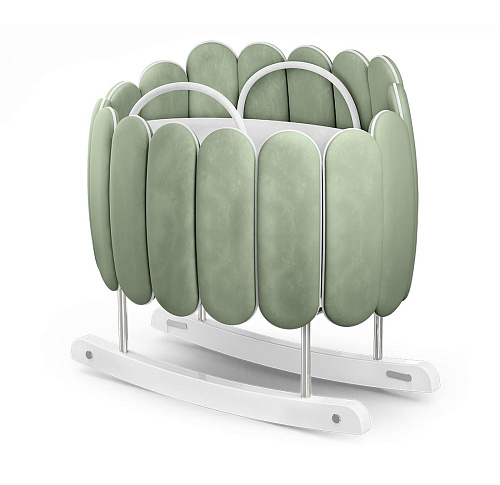 Lotus Gentle Green Rocking Crib