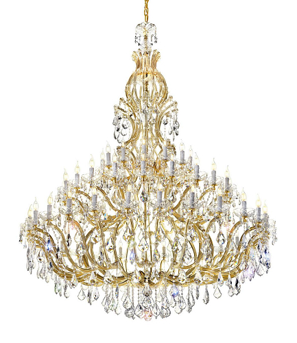 Mariateresa Crystal Gold Chandelier