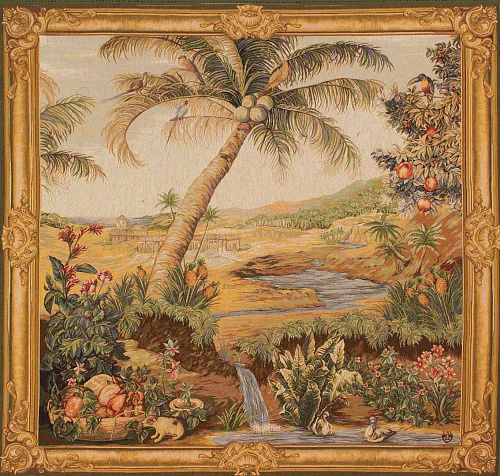 The Oasis Square French Tapestry