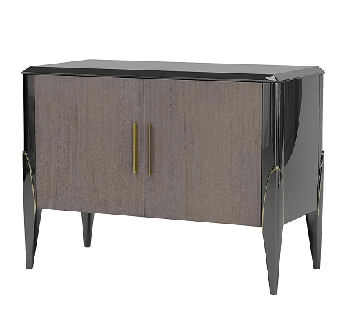 Gray Wooden Artisan Sideboard