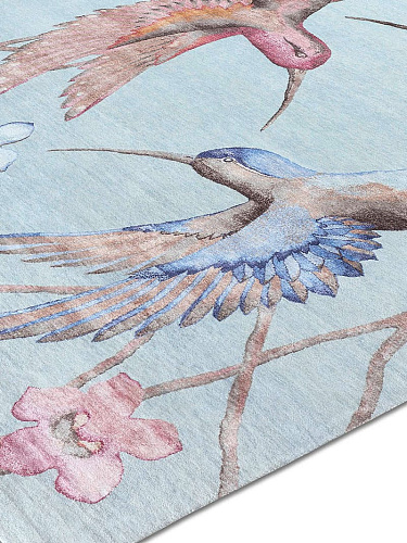 Hummingbirds Handmade Luxury Rug
