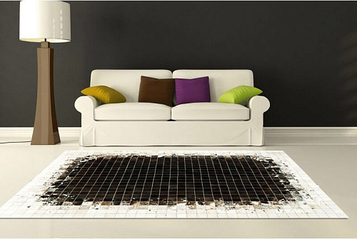 Mosaic Luxury Cowhide Rug