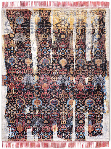 Block Silk / Wool Rug