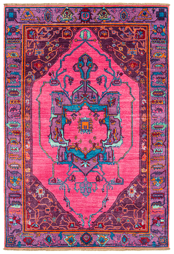 Wool / Silk Oriental Designer Rug