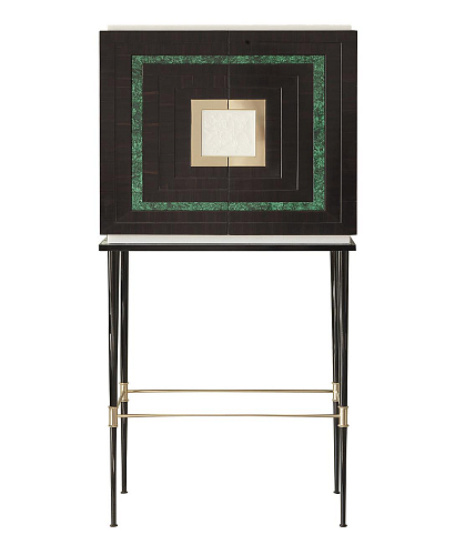 Black Italian Bar Cabinet
