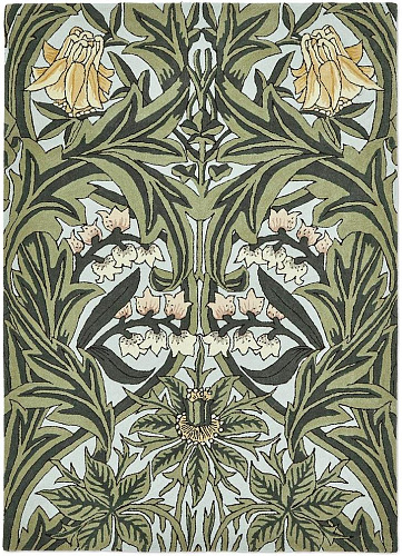 Leafy Wool / Viscose Designer Rug
