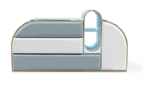 Candy Triple Blue Chest of Drawers