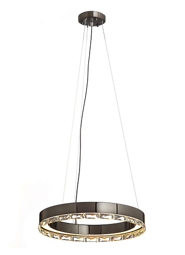 Asfour Dark Nickel LED Ring Pendant
