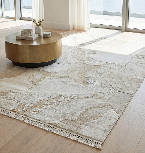 Plaster Relief Handwoven Rug