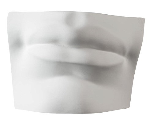 David's Mouth Handcrafted White Sculpture