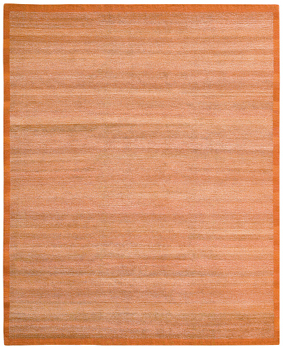 Border Orange Luxury Hand-woven Rug