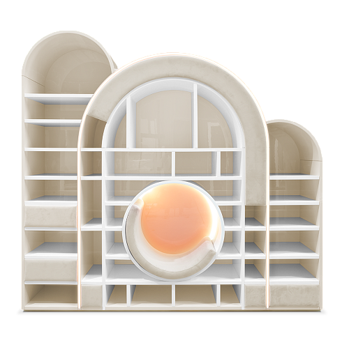 Bubble Gum Beige Bookcase