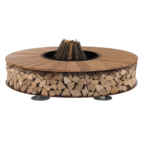 Steel Round Wood Fire Pit