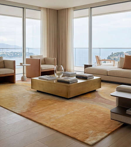 Amber Marble Handwoven Rug
