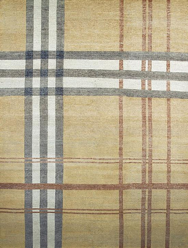 Checkered Yellow Luxury Rug