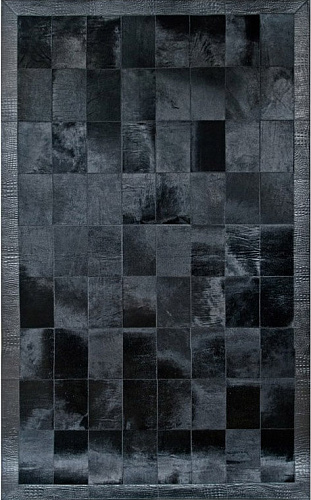 Angelina Black Luxury Cowhide Rug