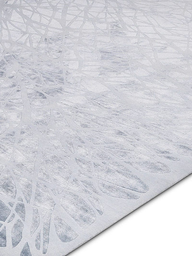 Dresden Silver Luxury Hand-Woven Rug