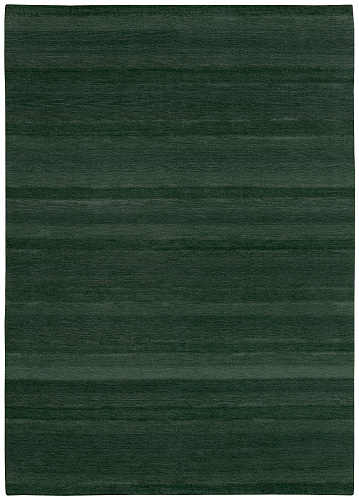 Hand-woven Green Stripes Luxury Rug