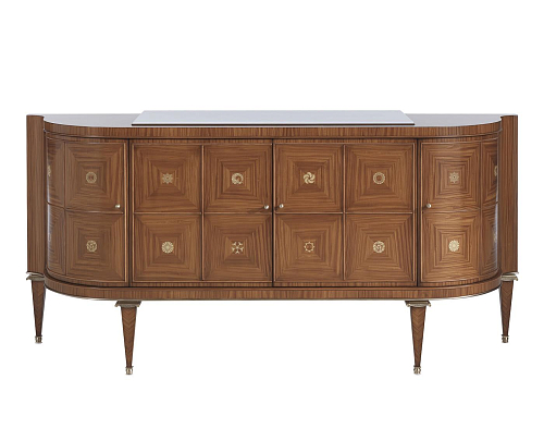 Curved Wooden Italian Sideboard