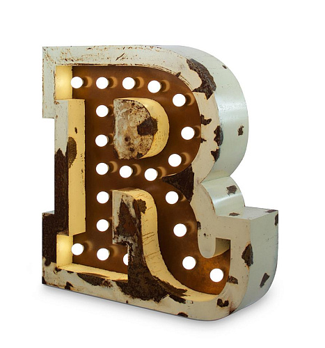 Radiant Bright Letter R