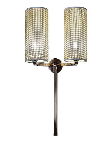 Spider Black Nickel Fabric Wall Sconce