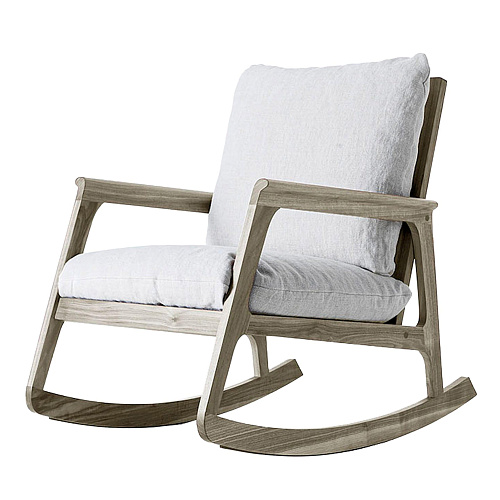 Momento Grey Elegant Rocking Chair