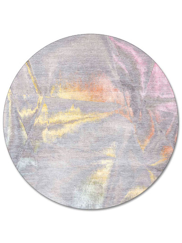 Round Pastel Handwoven Luxury Rug