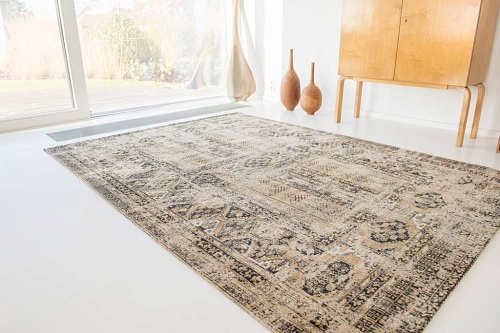 Vintage Belgian Brown Rug